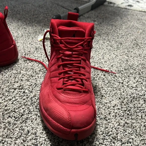 Jordan red suede 12s size 9